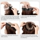 thumbnail image 5 of Guardurnaity Sombrero de extensión de pelo de simulación para mujer, gorro de punto desmontable, pelo ondulado largo falso, accesorios para la cabeza de Cuidado del cabello Marrón oscuro Guardurnaity CE014849-02, 5 of 6
