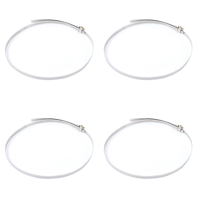 Surtido de sujetadores de clip de anillo de acero inoxidable de 8 pulgadas con abrazadera de manguera de 4 piezas para el hogar del vehículo