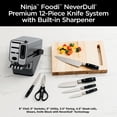 thumbnail image 2 of Ninja NeverDull Premium 12-Piece Knife System with Built-in Sharpener, K32012, 2 of 8