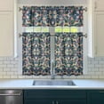 thumbnail image 3 of Kitchen Curtains 36 Inch Short - 3 Panel Set, Cute Horse Pony Print, Rod Pocket Window Curtain, 100% Polyester for Farmhouse, Retro Rural Kitchen, Easy Wash, 3 of 6