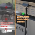thumbnail image 3 of Rear Grease Drainage System for stone Grease Catcher with Rear Grease Drainage Funnel Grease Bucket W/Lid - Disposable Foil Grease Bucket Liners stone Griddle Accesso, 3 of 6