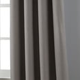 thumbnail image 3 of Royal Solid Blackout Thermal Grommet Single Curtain Panel, Grey, 1.6", Blackout, 54 x 84", 3 of 5