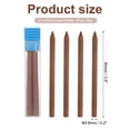 thumbnail image 2 of Uxcell 12Pcs 5.6mm 2B Carpenter Pencil Refills, Solid Dry Pencil Refills Break Resistant Refill for Mechanical Carpenter Pencil Construction Pencils Art Drafting, Brown, 2 of 5