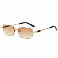 thumbnail image 6 of Y2K Rimless Rectangle Sunglasses for Women Men Trendy Frameless Sun Glasses Shades for Women Men Summer Travel UV400 Eyewear, 6 of 9