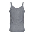 thumbnail image 3 of PALACLOTH Woman Sleeveless Racerback Tank Top with Scoop Neck, 3 of 7