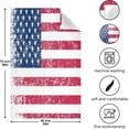 thumbnail image 5 of Vintage American USA Flag Tea Towels Set of 1 Retro Stripes Stars Kitchen Dish Cloth with Hanging Loop, 18"x28"Lint-Free Absorbent Towel for Kitchen Drying Wiping and Cleaning, 5 of 7