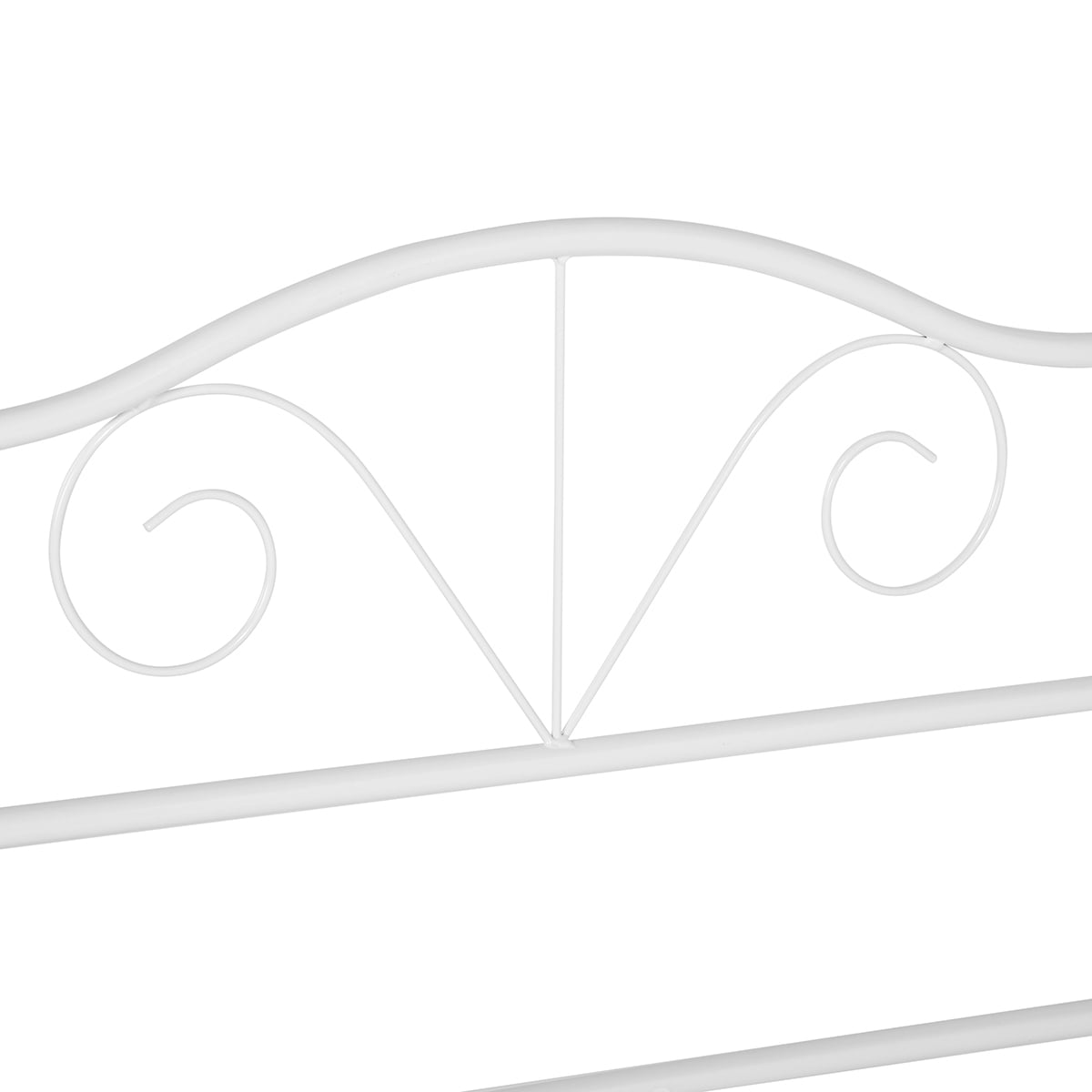 Lowestbest Full Size Double Metal Bed Frame, Adult and Children Used In Bedroom Or Dormitory with Large Storage Space Under The Bed, White Lowestbest Full Size Double Metal Bed Frame, Adult and Children Used In Bedroom Or Dormitory with Large Storage Space Under The Bed, White