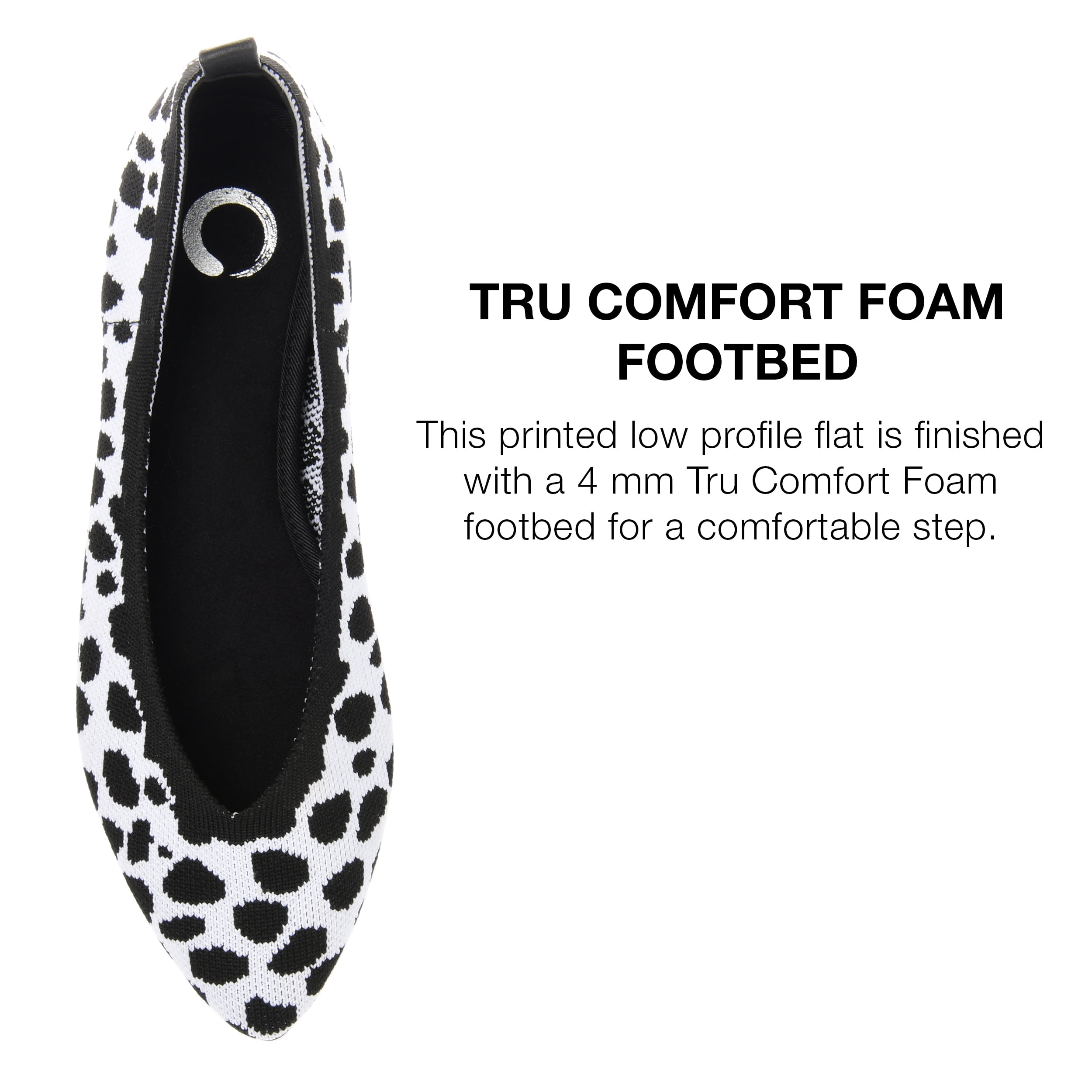 Journee Collection Womens Karise Tru Comfort Foam Wide Width Slip On Pointed Toe Ballet Flats