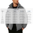 thumbnail image 2 of Mifsaly Mens Puffer Jacket Solid Color Stand Collar Full Zip Casual Padded Winter Coat with Multi Pockets Dark Gray,3XL, 2 of 8