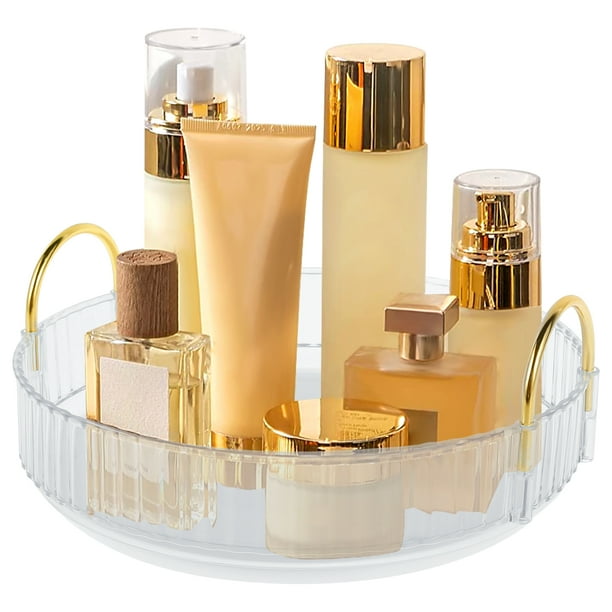 Jokapy 1Tier Makeup Organizer 360 Rotating Lazy Susan Cosmetics