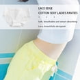 thumbnail image 4 of Guardurnaity TureClos, 3 uds., ropa interior de algodón para mujer, bragas transpirables para niña, bragas elásticas que absorben la humedad con borde de Ropa interior blanco METRO Guardurnaity AP000404-01, 4 of 6