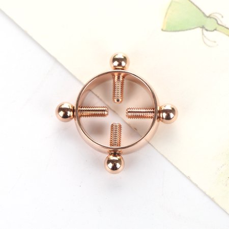 Titanium Round Fake Non-Piercing Nipple Ring Shield Body Piercing Jewelry Nickel-Free 316L Surgical Steel;Titanium Round Fake Non-Piercing Nipple Ring Shield Jewelry Nickel-Free