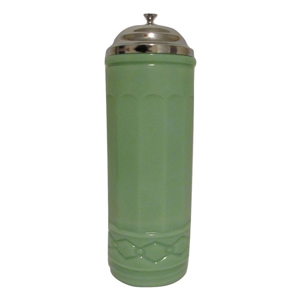 Opaque Jade Glass Straw Dispenser