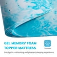 thumbnail image 6 of Arctus Queen Mattress Topper, 2" Memory Foam Mattress Topper, Blue, 6 of 7