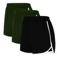 thumbnail image 2 of Ashirexll 3PCS Workout Shorts Women, Solid Color Shorts Casual Loose Comfy Elastic Waist Yoga Athletic Short Trendy Beach Shorts with Pockets Style C Multicolor K XL, 2 of 8
