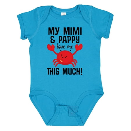 

Inktastic Mimi and Pappy Love Me Gift Baby Boy or Baby Girl Bodysuit