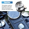 thumbnail image 3 of Unique Bargains 1 Set Round Key Ignition Switch Fit for Harley-Davidson Softail Road King 1993-2013 Silver Tone, 3 of 7
