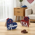 thumbnail image 3 of Patriotic Table Decorations Memorial Day Tabletop Decorations for Home  Wooden Centerpieces Red White and Blue Memorial Day for 4th of July-4 inch, 3 of 7