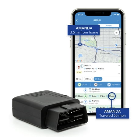 BrickHouse Security 4G LTE TrackPort OBD-II Plug and Play Car GPS Tracker with Real-Time Tracking of Vehicles, Cars, Trucks, Teens, Elderly, Kids, No Battery Required - Subscription Required
