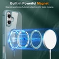 thumbnail image 4 of Case for iPhone 16, 360 Degree Rotating Ring Bracket, Support Magnetic Car Mount, Drop Protective Back Case, Anti-Scratch Translucent Ultra Slim Phone Cover for iPhone 16, Blue, 4 of 7