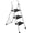 White, variant on SONGMY 3 Step Folding Ladders with Wide Anti-Slip Platform, Lightweight Steel Ladder, 330 lbs Load Capacity Step Ladder, Portable Step Stool for Kitchen Shop