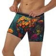 thumbnail image 3 of Salouo Colorful Owl Forest Pattern Men's Boxer Briefs, Soft & Breathable Underwear Elastic Waistband Briefs for Men,1-Pack, 3 of 7