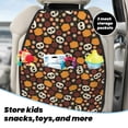 thumbnail image 5 of Kdxio Skulls Print 2 Pack Car Kick Mat Seat Cover Back Protector Mat with Pockets for Organizer Backseat Protector and Storage Anti Kick Pad for Vehicles, 5 of 9