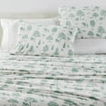 thumbnail image 2 of Velvet Plush Fleece Printed 4-Piece California King Sheet Set, Wild Acres - Sage, 2 of 6