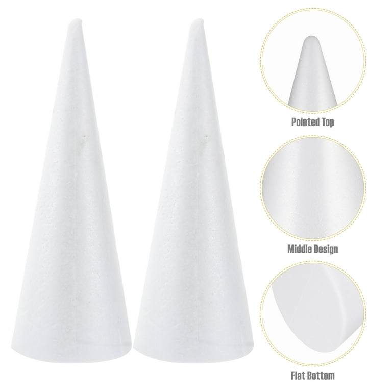 Alipis 24pcs Foam Cone Foam Cylinders for Crafts Centerpiece Decoration Diy  Craft Cone Diy Art Projects Cone Party Supply Foam Blocks for Crafts Toys