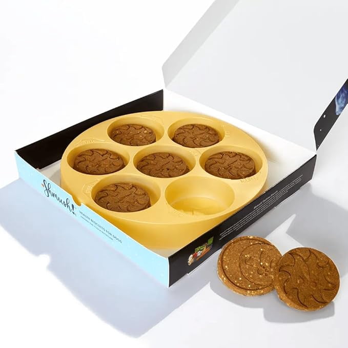 Shmush! Breakfast & Bedtime Biscuits for Dogs, Pet Wellness Treats, 100% Natural Non-GMO, Made in USA