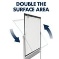 thumbnail image 4 of Quartet Prestige 2 Mobile Presentation Easel, Reversible Magnetic Whiteboard/Flipchart, 72" x 48", Graphite Finish Frame, 4 of 7