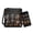 Black-Dachshund Print, variant on Checkered Butterfly Hobo Bag and Wallet Set for Women Lady, Leather Crossbody Satchel Purse and Wallet Set Multi Pocket Shoulder Messenger Purse with Adjustable Strap, Black