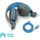 thumbnail image 2 of Audífonos Plegables Bluetooth JLab Neon | Inalámbricos | 13 horas de reproducción | Aislamiento de ruido | Drivers de 40mm | Sonido C3 | Grafito/azul, 2 of 3