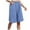Blue, variant on vigerkar Women's Linen Shorts Casual Bermuda Long Linen Shorts High Waisted Comfy Summer with Pockets Black, L