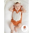 thumbnail image 4 of Cjfdfy Newborn Baby Boy Girl Halloween Animal Costume Infant Baby Fox Puppy Dog Frog Poached Egg Costume Fall Winter Sleeveless Hooded Zipper Romper Leg Warmers Set Toddler Halloween Cosplay Outfits, 4 of 9