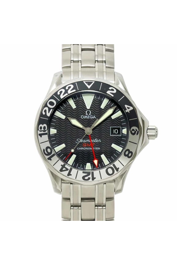 Pre-Owned Omega Seamaster 300 GMT 2534 50 50th Anniversary Edition Men's Watch, Date, Black,...