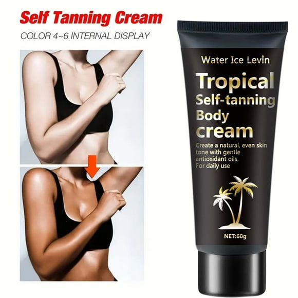 Jienlioq Natural Self Tanner Lotion 60G - Hydrating Moisturizer for Sun-Kissed Glow, No Sun Exposure, Body Tanning Cream with Even Natural-Looking Tan