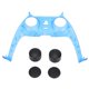 thumbnail image 1 of Accesorios de controlador Controlador translúcido Placa frontal Empuñaduras de pulgar para controlador inalámbrico PS5 DualSense Azul, 1 of 14