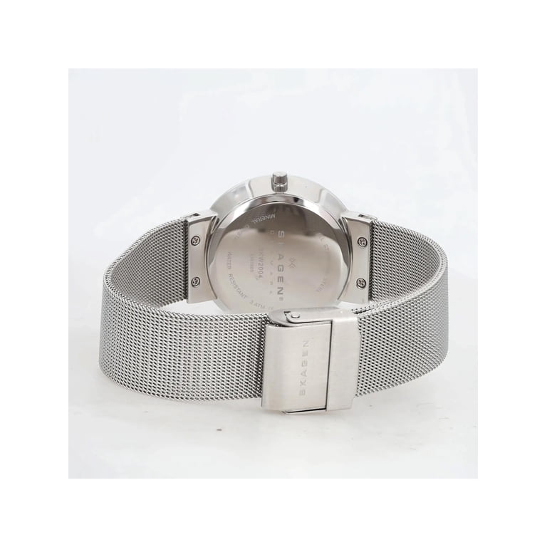 New Skagen Leonora 34mm Steel Silver Crystal Dial Ladies  display picture 3