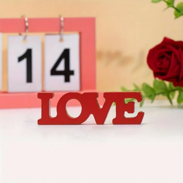 Decoraciones para el día de San Valentín, adornos para el día de San Valentín, regalos para el día de San Valentín, mini decoración roja para el día de San Valentín, decoración de mesa para bodas y fi