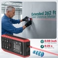 thumbnail image 2 of Laser Measurement Tool 80M/262FT-LAKWAR Digital Laser Distance Meter with Electrical Angle 99 Sets Date Save, 2 of 9