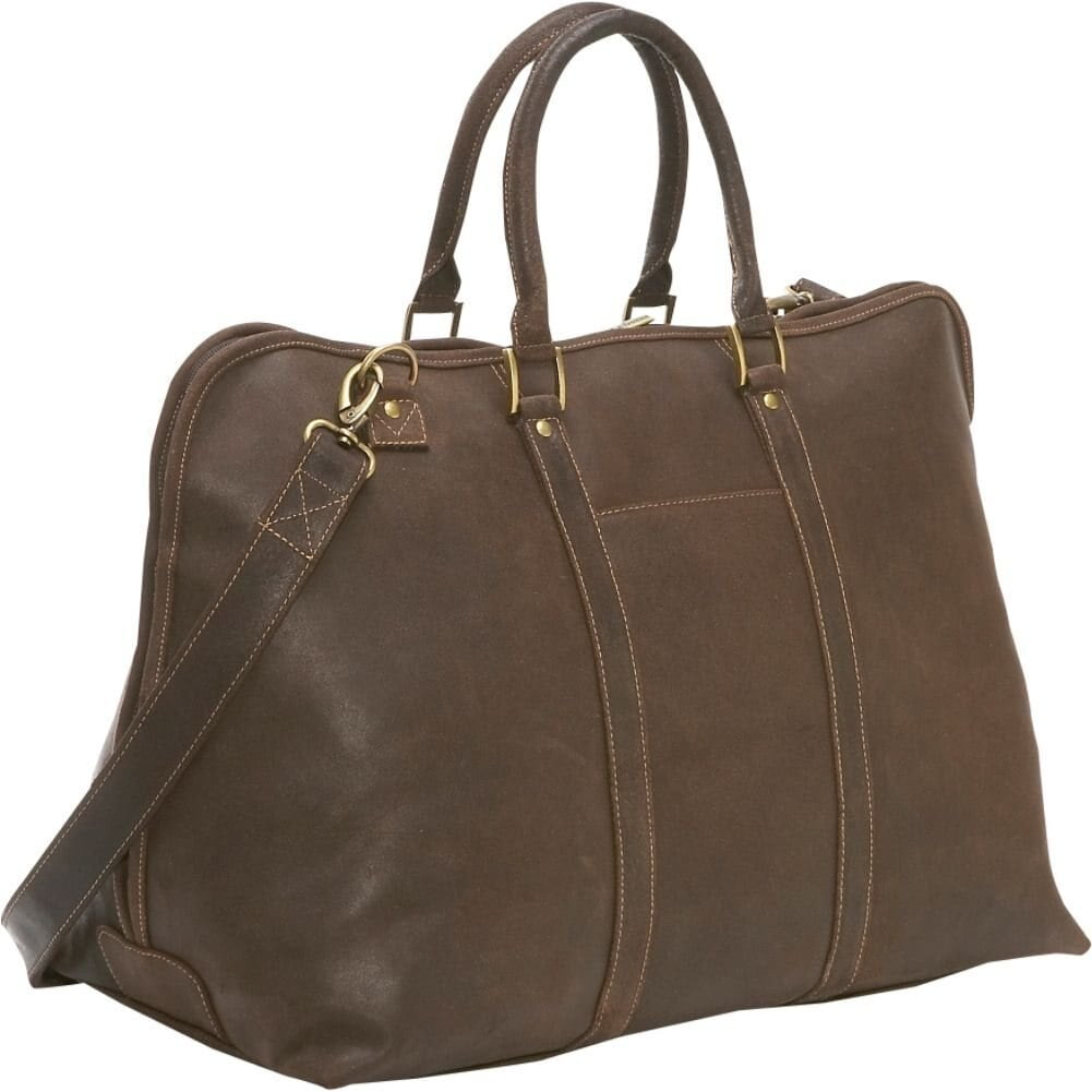 Le Donne Leather Distressed Leather Getaway Duffel DS-112 - Walmart.com