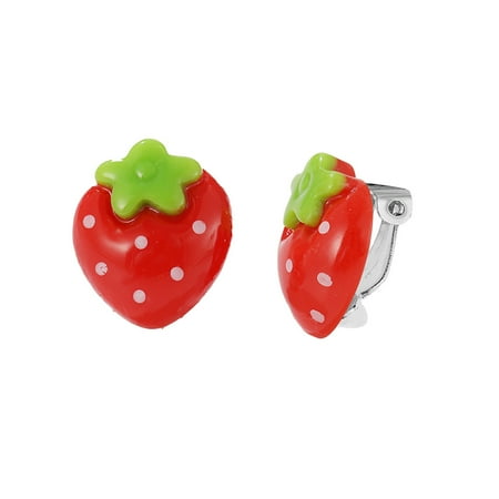 

Stud Clip Cartoon Earring Ear Ear Of Kids Fruit Girls Punch Baby Cute Baby Care