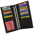 thumbnail image 4 of Marshal Men's Leather Long Wallet Pockets ID Card Clutch Bifold Purse, 4 of 30