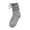 ZA-Gray-boys girls soccer socks, variant on Girls Kids Ruffle Layer Socks Uniform School Dress Frilly Cotton Crew Socks 3-10 Years