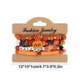 thumbnail image 3 of Inerposs Halloween Bracelets, Gothic Layered Beaded Bracelets, Spooky Ghost Pumpkin Stackable Stretch Bracelet, Perfect for Halloween Costumes and Accessories, Ideal Jewelry Gifts for Women, 3 of 6