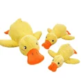 thumbnail image 5 of Juguete de peluche para perros, resistente a mordeduras, sonido para dormir, hacer pato amarillo pequeño para perros pequeños, Golden Retriever Corgi, juguetes para mascotas, 5 of 5
