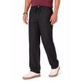 thumbnail image 2 of RICHCOIN Men's Pants Elastic Waist Drawstring Casual Trouser Lightweight Straight-Legs Loose Beach Pants with Pockets, 2 of 7