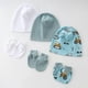 thumbnail image 4 of Newborns Baby Hat and Mittens Set Soft Fabric Multiple Color Option Gentle Skin Protections 0-1 Month Infant Accessories pink color, 4 of 4