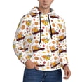 thumbnail image 2 of Lsque Autumn Red Truck Pattern Casual Men's Hoodie,Hooded Sweatshirt with Kangaroo Pocket,Pullover Hoodie-XX-Large, 2 of 7